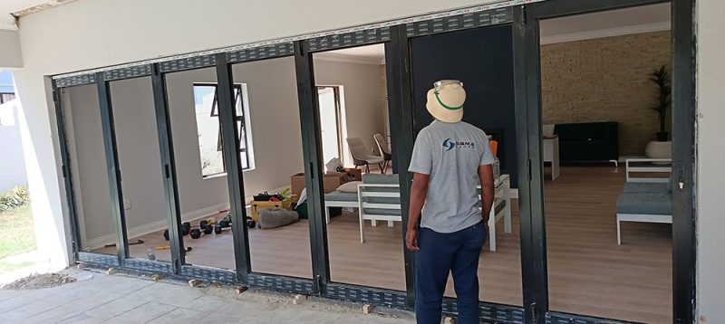 7 panel aluminium folding door repairs in Johannesburg Aluminium doors with prices Sigmadoors
